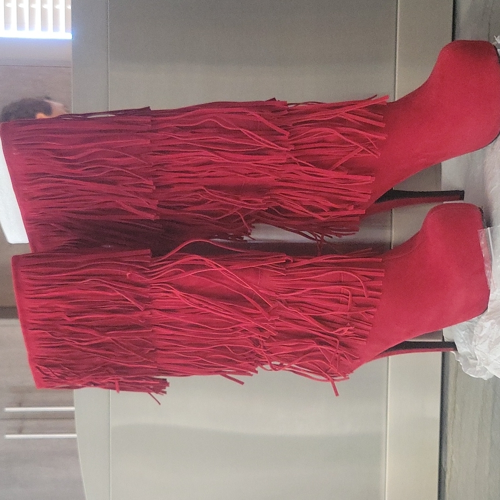 Stiletto Fringed Boots